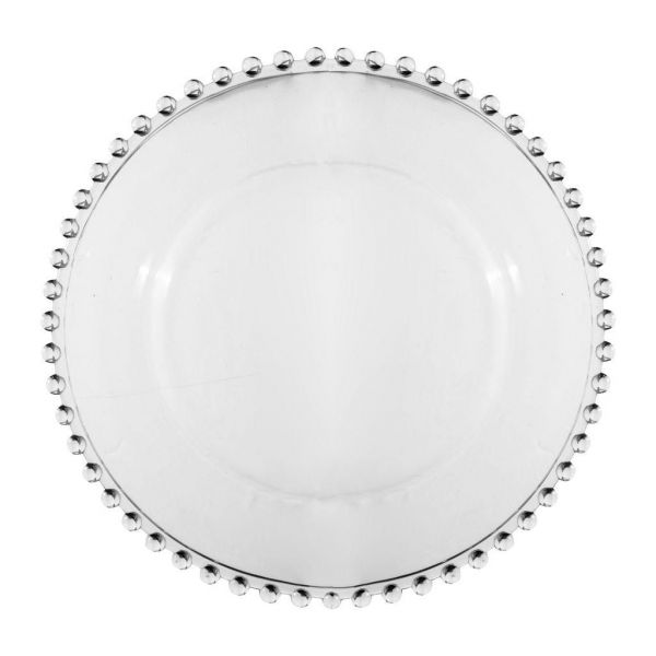 НАБОР ДЕСЕРТНЫХ ТАРЕЛОК 4 шт. с шариками Д 20.5 см., DESSERT PLATE PERLOA COTE TABLE, АРТИКУЛ 10092