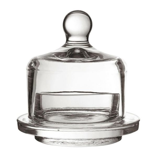 МАСЛЕНКА КРУГЛАЯ BUTTER DISH ROUND D9CM GLASS COTE TABLE, АРТИКУЛ 1036