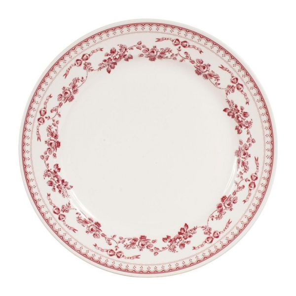 ТАРЕЛКА Фаустина, COMPTOIR DE FAMILLE,  DINNER PLATE FAUSTINE BURGUNDY D26.5CM EARTHENWARE, АРТИКУЛ 110460