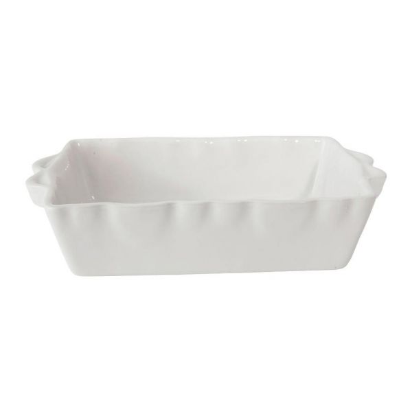 БЛЮДО ДЛЯ ЗАПЕКАНИЯ  ПРЯМОУГОЛЬН. RECTANGULAR OVEN DISH WHITE 36X23X7CM STONEWARE COTE TABLE, АРТИКУЛ 14898