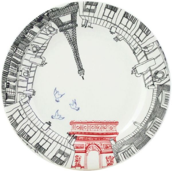 Десертная тарелка Триумфальная Арка  Д  22 см.,,, Ca C Est Paris, GIEN