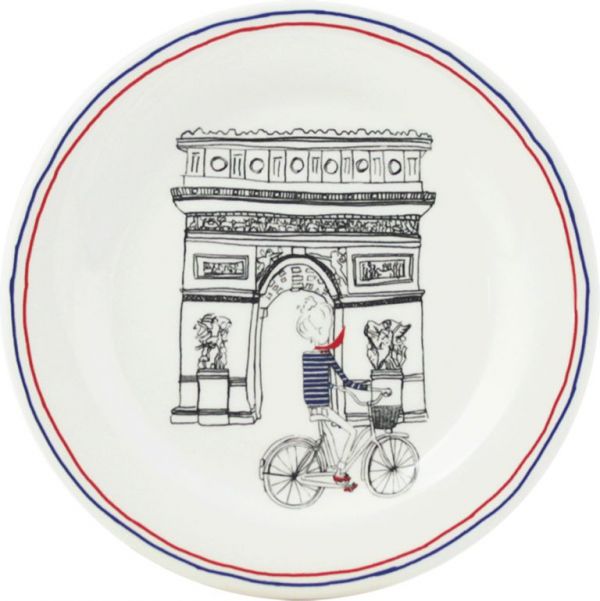Тарелка для канапе Триумфальная Арка  Д  16,5 см.,,, Ca C Est Paris, GIEN