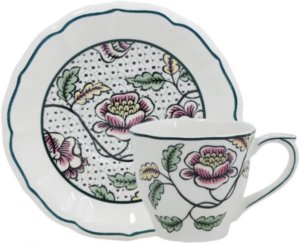 Чайная пара набор 2 ШТ.., DOMINOTE, 17,5 cl - ? 14,5 cm - H 7,4 cm GIEN