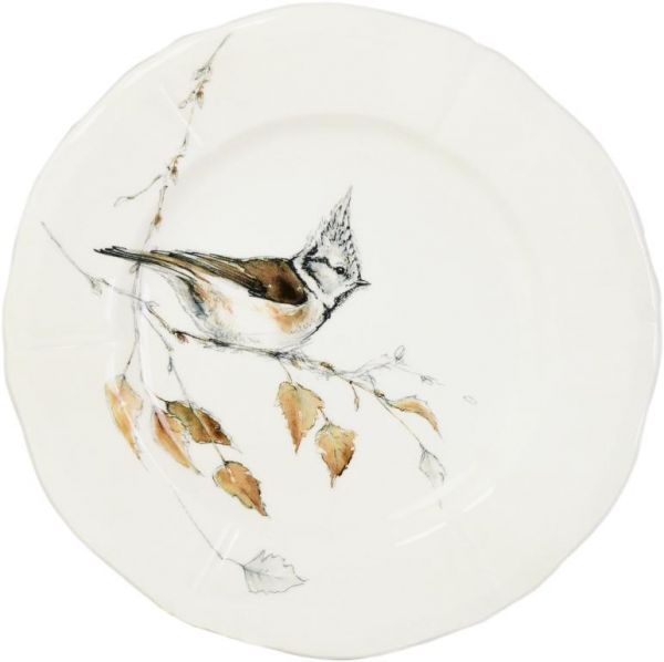 Тарелка для закусок GREAT TIT, LES OISEAUX DE LA FORET,  16,3 cm GIEN