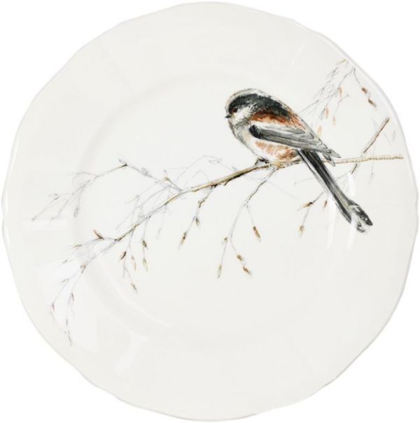 Тарелка для закусок LONG TAILED TIT, LES OISEAUX DE LA FORET, 16,3 cm GIEN