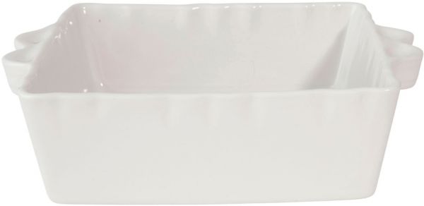 БЛЮДО ДЛЯ ЗАПЕКАНИЯ SQUARE OVEN DISH FESTON WHITE 25X21X7CM STONEWARE COTE TABLE, АРТИКУЛ 18948