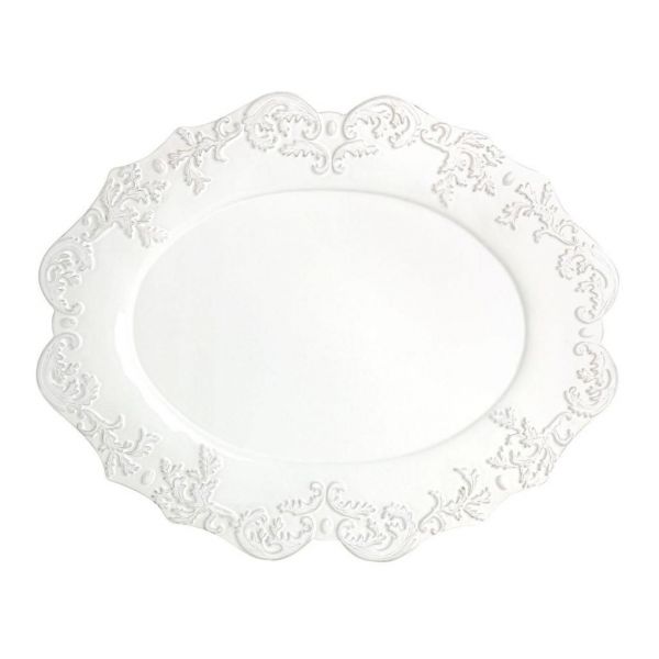 БЛЮДО ОВАЛЬНОЕ TRIANON WHITE PAT.OVAL DISH 45X36CM COTE TABLE, АРТИКУЛ 19977