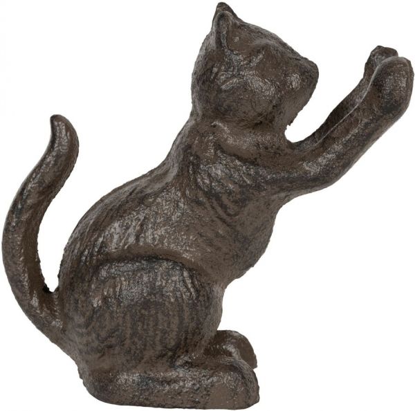 ПОДСТАВКА ДЛЯ КНИГ, COMPTOIR DE FAMILLE,  BOOKENDS L+R CAT CAMPAGNE BROWN 12XH12 CAST IRON, АРТИКУЛ 200926