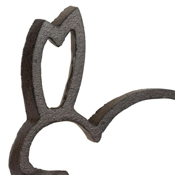 КРЮЧОК, COMPTOIR DE FAMILLE,  RABBIT HOOK CAMPAGNE BROWN 13X10.5X2.5CM CAST IRON, АРТИКУЛ 201187