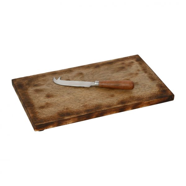 Доска сервировочная  и нож для сыра 30х18 см  манго Comptoir de Famille