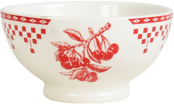ПИАЛА "Красные шашечки", COMPTOIR DE FAMILLE,  BOWL DAMIER RED 13CL EARTHENWARE, АРТИКУЛ 2042