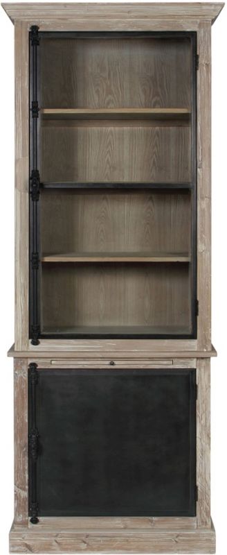 Шкаф - витрина из массива INDUS,  90х50х230 см., COTE TABLE, Арт.: 22234