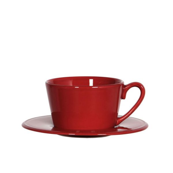 ЧАЙНАЯ ПАРА CONSTANCE RED BREAKF.CUP&SAUCER 37.5CL COTE TABLE, АРТИКУЛ 23304