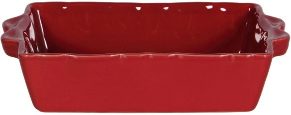 БЛЮДО ДЛЯ ЗАПЕКАНИЯ  ПРЯМОУГОЛЬН. RECTANGULAR OVEN DISH CRIMSON 26X18X7CM STONEWARE COTE TABLE, АРТИКУЛ 23511