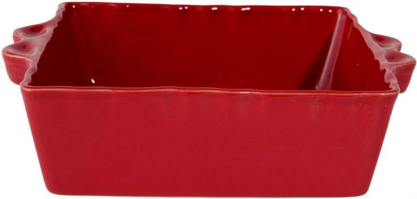 БЛЮДО ДЛЯ ЗАПЕКАНИЯ SQUARE OVEN DISH FESTON CRIMSON 29X25X7 STONEWARE COTE TABLE, АРТИКУЛ 23515