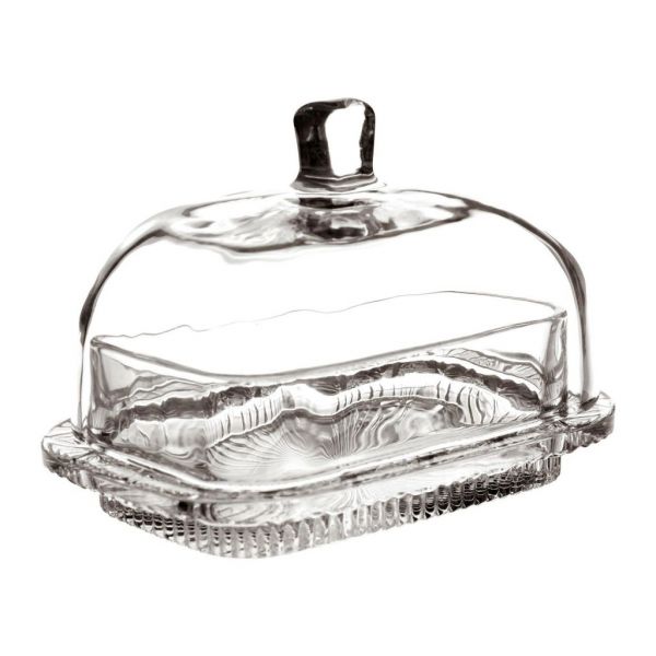 МАСЛЕНКА BUTTER DISH NYMPHEA 17X12X11CM GLASS COTE TABLE, АРТИКУЛ 25625