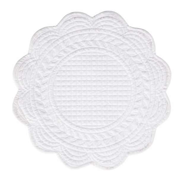 Салфетка подстановочная КРУГЛ. COTTON WHITE PLACEMAT D42CM COTE TABLE, АРТИКУЛ 26975