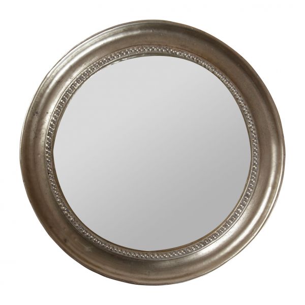 Зеркало DRACHMA SILVER D.31CM IRON+MIRROR+MDF COTE TABLE, Арт.: 27649