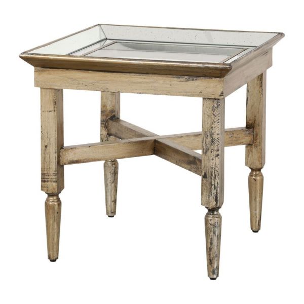 BOUT DE CANAPE SIDE TABLE BOIS MIROI NATURAL 60.96X60.96X 61.47CM COTE TABLE, Арт.: 27838