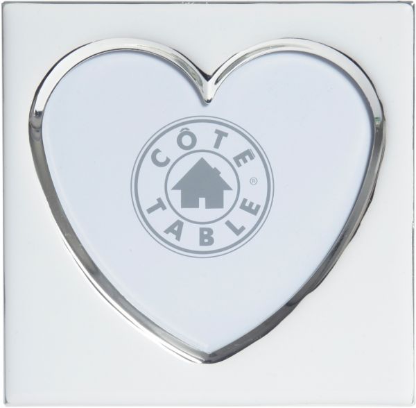 ФОТОРАМКА COEUR PHOTO FRAME HEART CROISIERE WHITE 11X11 STEEL COTE TABLE, Арт.:28930