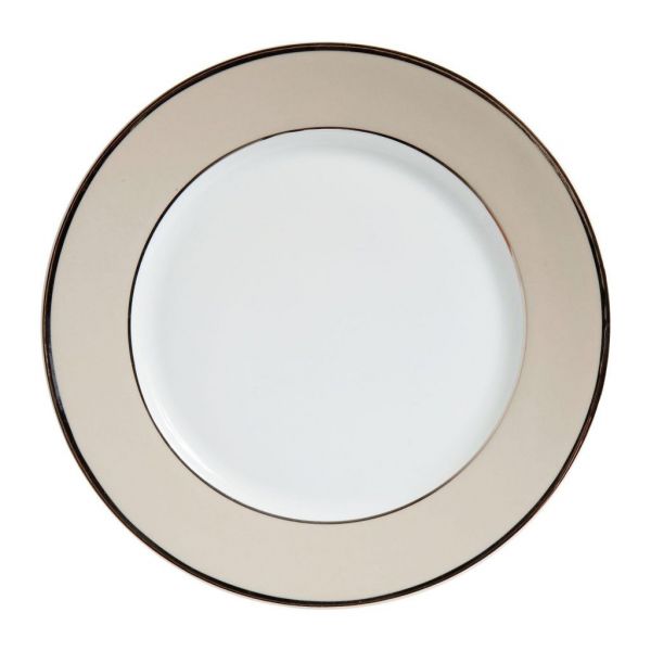 ДЕСЕРТНАЯ ТАРЕЛКА DESSERT PLATE GINGER GREY PEARL+PLATIN D20 PORCEL COTE TABLE, АРТИКУЛ 29104