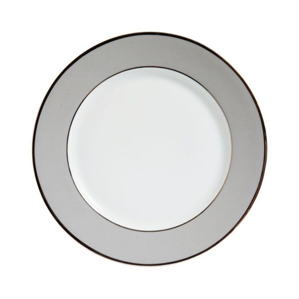 ТАРЕЛКА  DINNER PLATE GINGER GREY+PLATIN D27 PORCEL COTE TABLE, АРТИКУЛ 29108