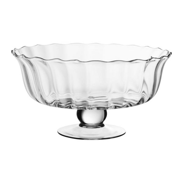 Блюдо для фруктов на ножке PRALINE D33XH17CM GLASS COTE TABLE, АРТИКУЛ 29198