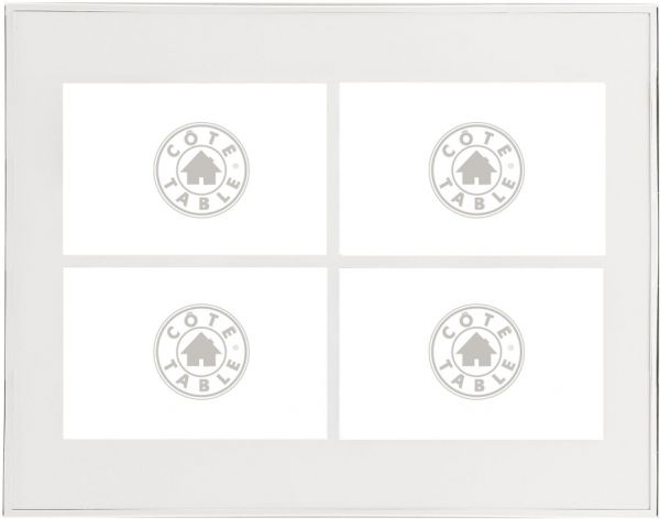 ФОТОРАМКА 4 VUES  PHOTO FRAME 4 VIEWS FAMILIO SILVER 35.5X28CM STEEL COTE TABLE, Арт.:31018