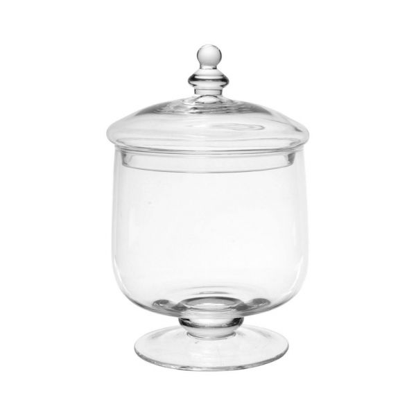 БАНКА С КРЫШКОЙ JAR WITH LID GUIMAUVE D16.5XH28CM GLASS COTE TABLE, АРТИКУЛ 31216