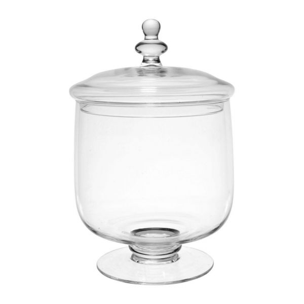 БАНКА С КРЫШКОЙ JAR WITH LID GUIMAUVE D20XH35CM GLASS COTE TABLE, АРТИКУЛ 31217