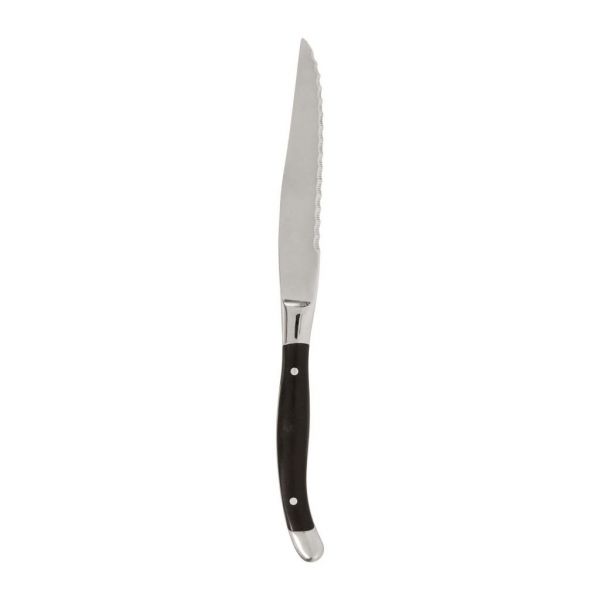 НОЖ A STEAK  KNIFE BRIAC BLACK STAINLESS STEEL+BAKELITE COTE TABLE, АРТИКУЛ 31981