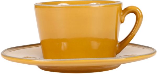 ПАРА ДЛЯ ЧАЯ PAIRE CUP TEA 35CL DARCY MUSTARD D18.5 EARTHENWARE COTE TABLE, АРТИКУЛ 32109