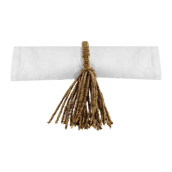 КОЛЬЦО ДЛЯ САЛФЕТКИ   NAPKIN RING PERLIA OLD GOLDEN D4CM GLASS+PLASTIC COTE TABLE, АРТИКУЛ 33003