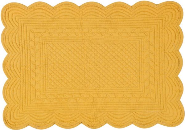 Салфетка подстановочная RECT PADDED PLACEMAT BOUTIS MUSTARD 48X34CM COTTON COTE TABLE, АРТИКУЛ 33051