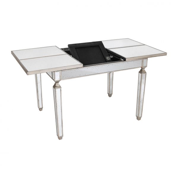 СТОЛ зеркальный раскладной BOIS 146X81X78 см., МДФ, зеркало, COTE TABLE, Арт.: 33065