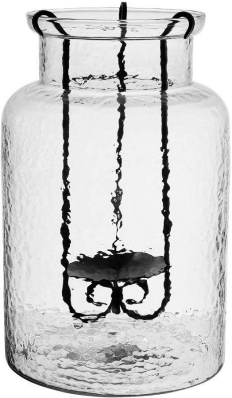 ФОНАРЬ  ФОНАРЬ GAIA D19.5XH30.5CM GLASS+IRON COTE TABLE, Арт.:33191