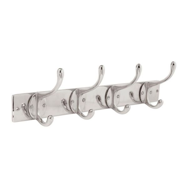 ВЕШАЛКА 4 КРЮЧКАМИ COAT RACK 4 HOOKS RIVA NATURAL 14X46XH10 ALUMINIUM COTE TABLE, Арт.: 33215