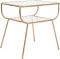 СТОЛ D'APPOINT  SIDE TABLE ELUMINEA GOLD 47X40.5XH47CM IRON+GLASS COTE TABLE, Арт.: 33290 СТОЛ D'APPOINT  SIDE TABLE ELUMINEA GOLD 47X40.5XH47CM IRON+GLASS COTE TABLE, Арт.: 33290