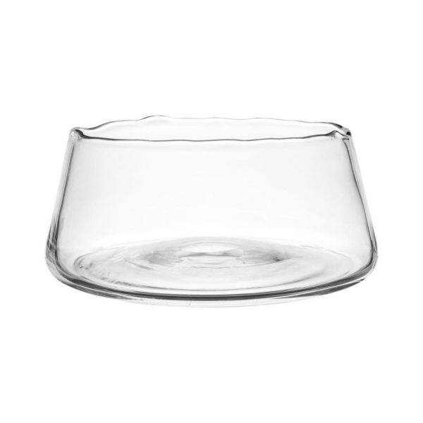 Ваза  BAS  LOW VASE CRESTINA D25XH10CM GLASS COTE TABLE, арт.: 33613