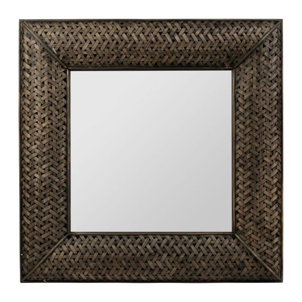 Зеркало GAUMA BROWN 81X81X6CM WOOD+MDF+MIRROR COTE TABLE, Арт.: 33669