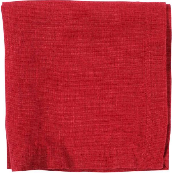 САЛФЕТКА  NAPKIN BASIC RED 35X35CM LINEN COTE TABLE, АРТИКУЛ 33910