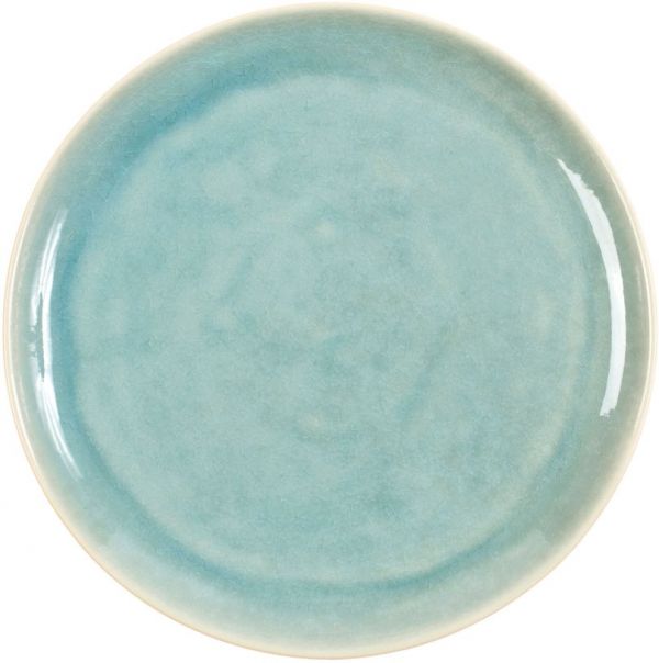 ДЕСЕРТНАЯ ТАРЕЛКА  DESSERT PLA INGRID TURQUOISE+WHITE D21X2CM STONE COTE TABLE, АРТИКУЛ 34045