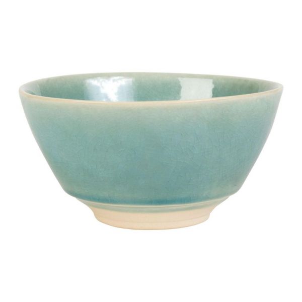 ПИАЛА  BOWL INGRID TURQUOISE+WHITE 45CL D14X7CM STONEWARE COTE TABLE, АРТИКУЛ 34047