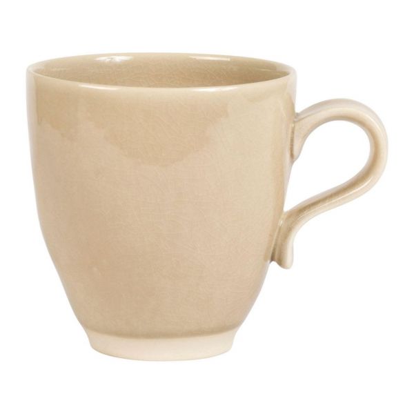 КРУЖКА  MUG INGRID BEIGE+WHITE 45CL D10X11CM STONEWARE COTE TABLE, АРТИКУЛ 34054