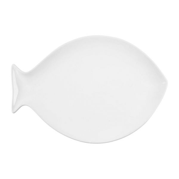 БЛЮДО  DISH MAREEA WHITE 42X28CM EARTHENWARE COTE TABLE, АРТИКУЛ 34105