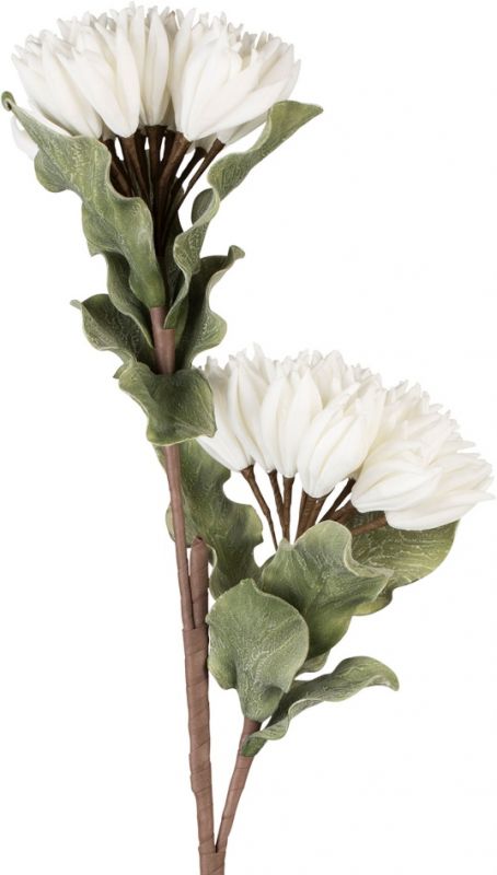 ЦВЕТОК ДЕКОРАТИВНЫЙEDIUMA  FLOWER EDIUMA FLEUR WHITE+GREEN H86CM EVA+IRON COTE TABLE, АРТИКУЛ 34200