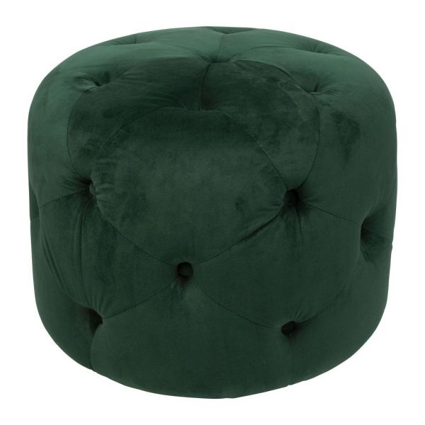 Пуф  FOOTSTOOL NOSTALGY OLIVE GREEN D52XH37CM VELVET COTE TABLE, Арт.: 34324