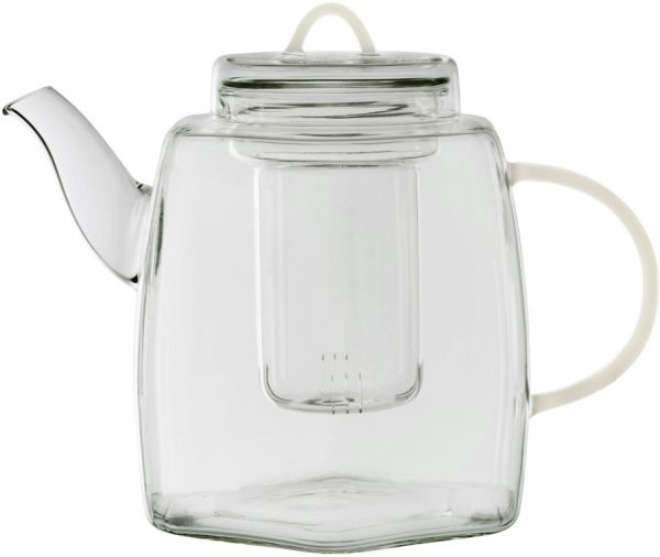 ЧАЙНИК  TEAPOT VOIDITA WHITE 1.5L 22X13XH16.5CM GLASS COTE TABLE, АРТИКУЛ 34392