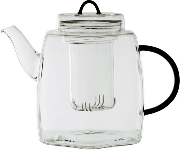 ЧАЙНИК  TEAPOT VOIDITA BLACK 1.5L 22X13XH16.5CM GLASS COTE TABLE, АРТИКУЛ 34393