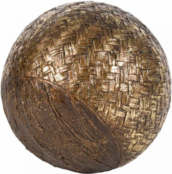 ПРЕДМЕТЫ ИНТЕРЬЕРА/ДЕКОР DECORATIVE BALL WOURI GOLDEN BROWN D13CM RESIN COTE TABLE, Арт.: 34394